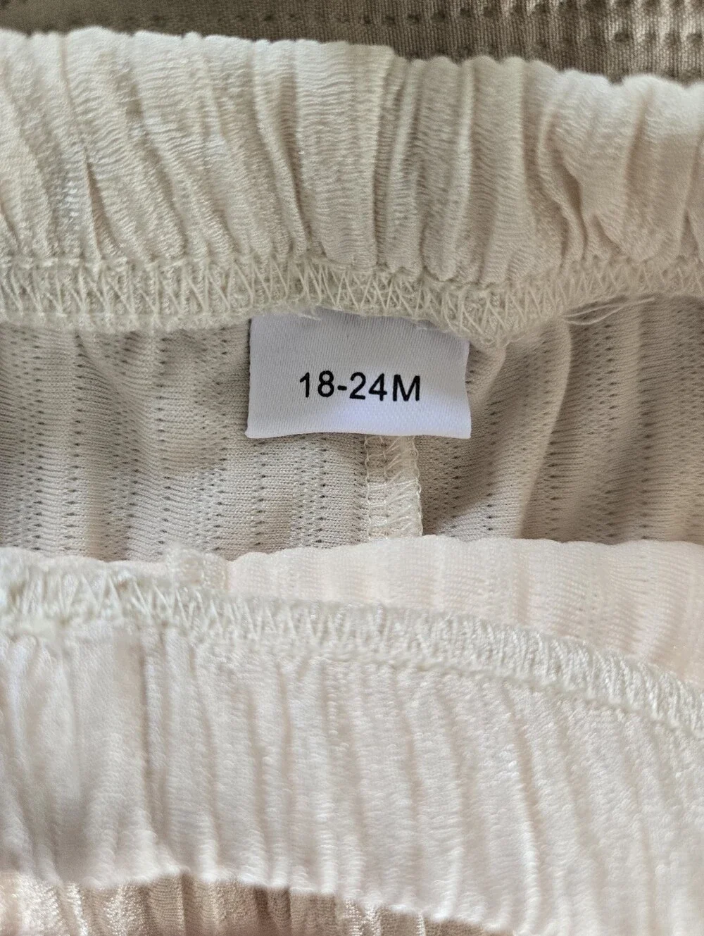 Cream Crochet-Trim Girls Two-Piece Set 18-24m